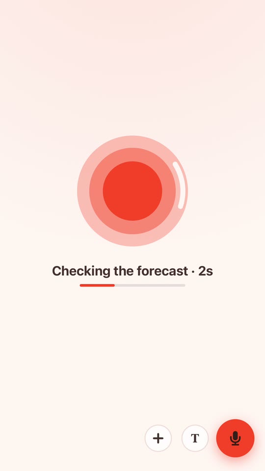 Coach checking the forecast: a red ring pulsing on the full screen