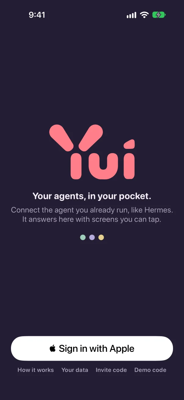 Sign in, try the demo, get help