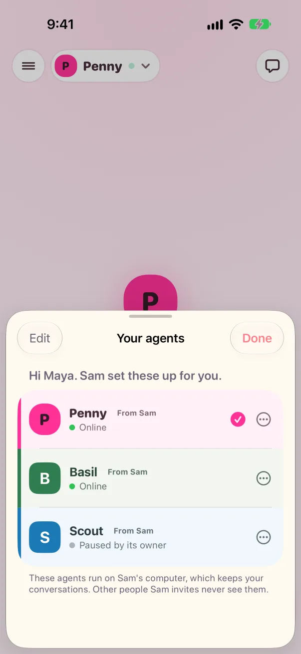 Invite someone, their agents are waiting