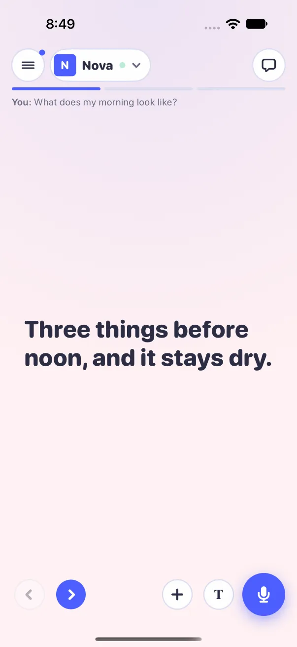 It says what it is doing