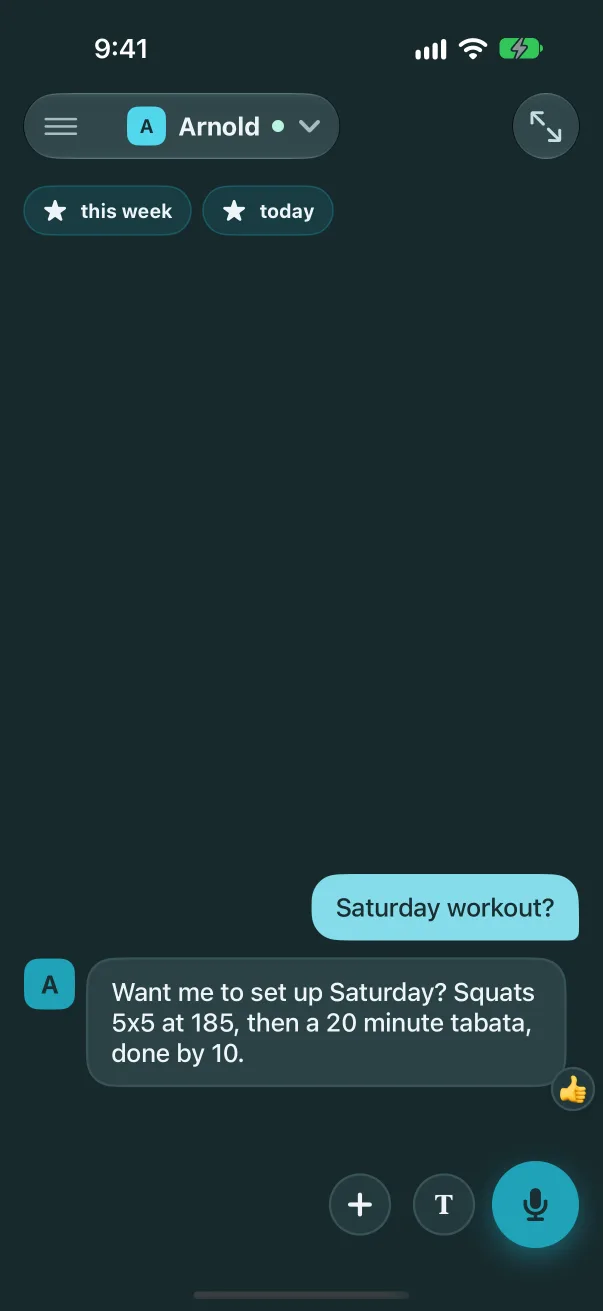 React to a message