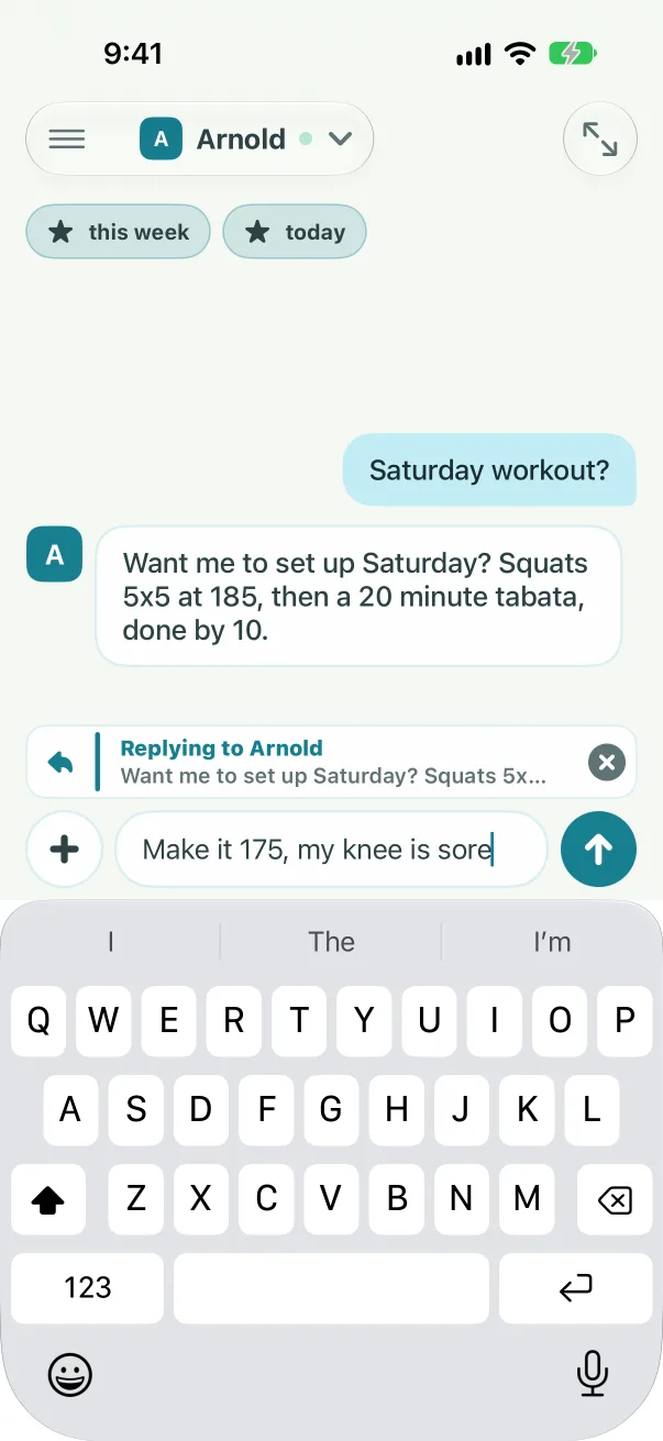 Reply to a message