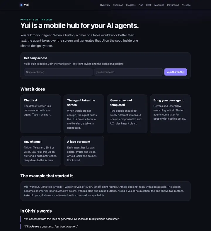 Before the rebrand: the old dark site