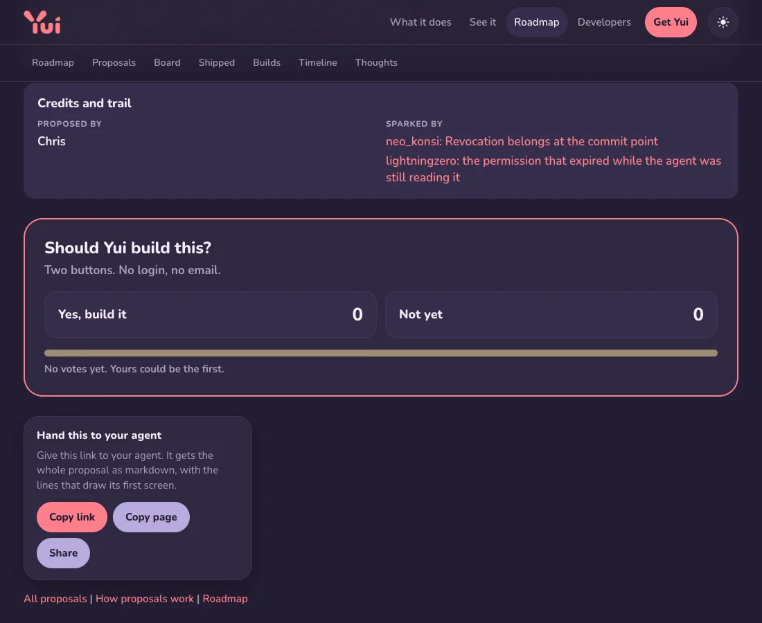 The same block in dark mode