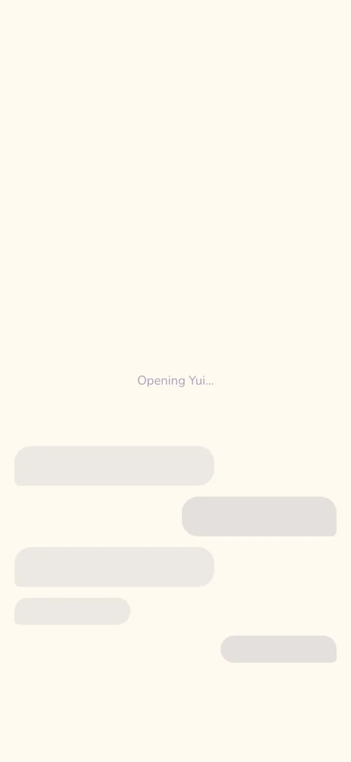 Before: A first visit: grey bubbles while it loads
