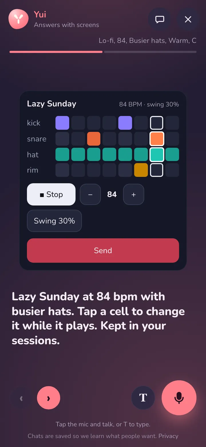After Keep the jam: the Lazy Sunday loop playing at 84 bpm with busier hats