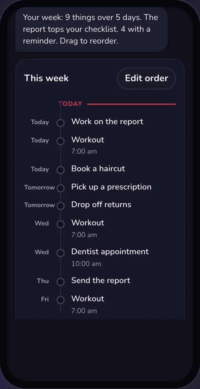 Penny turns a busy week into a plan