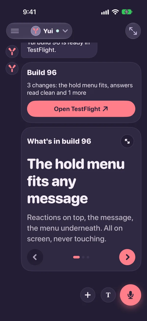 Full-screen pages tell a story