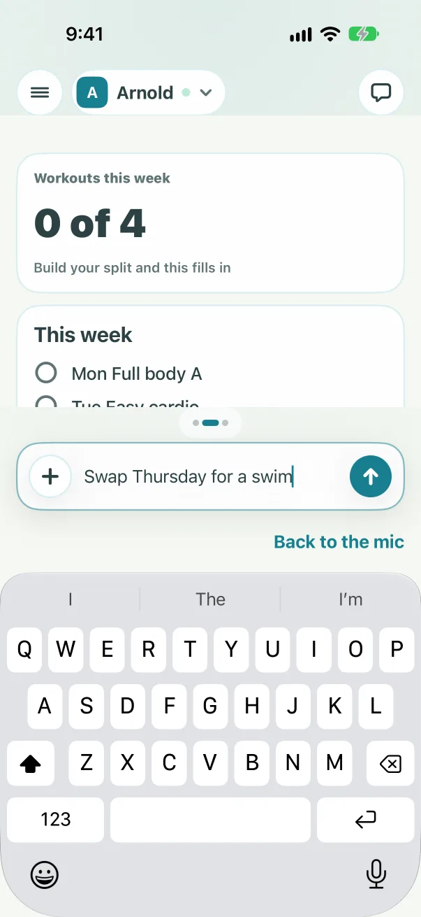 Chat with a screen