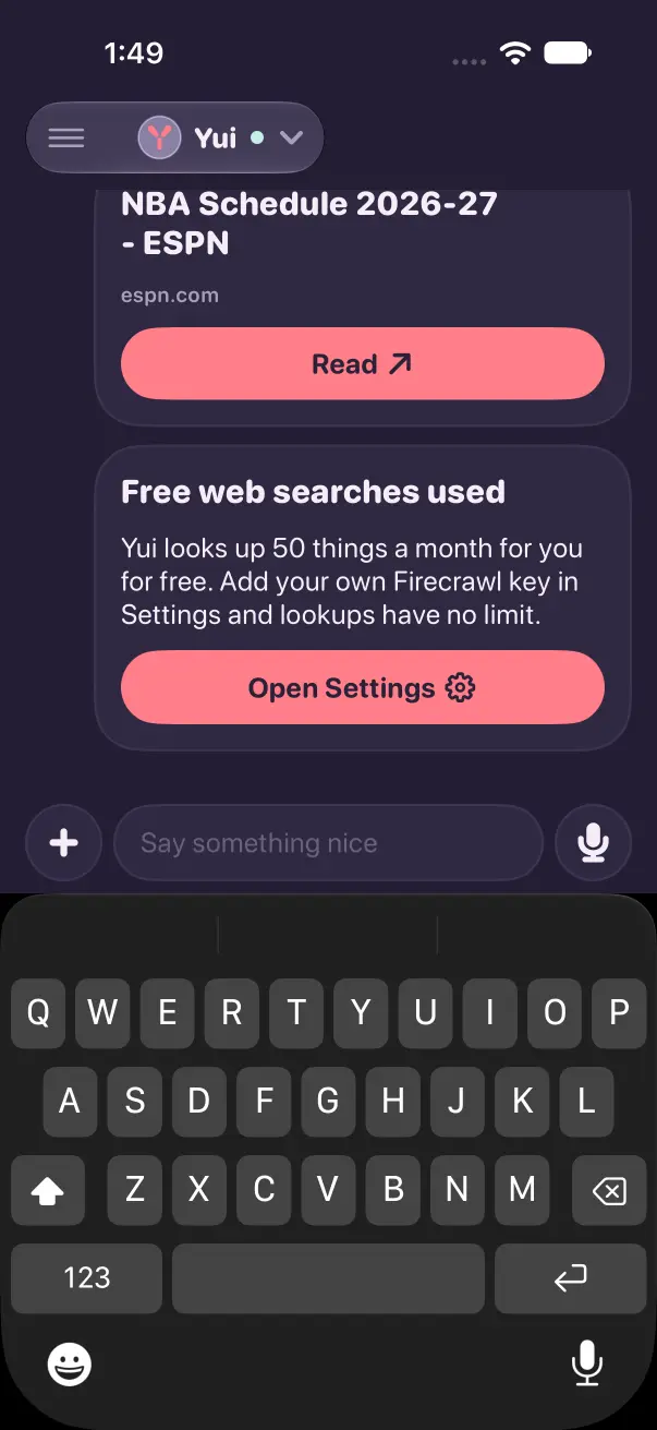 The same answer and invite in dark mode