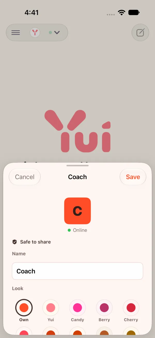 Light mode: an agent's settings with the Visualizer switch on.