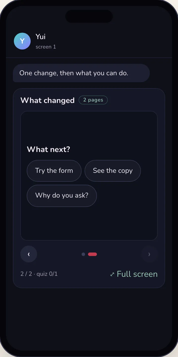 The same last page, dark.