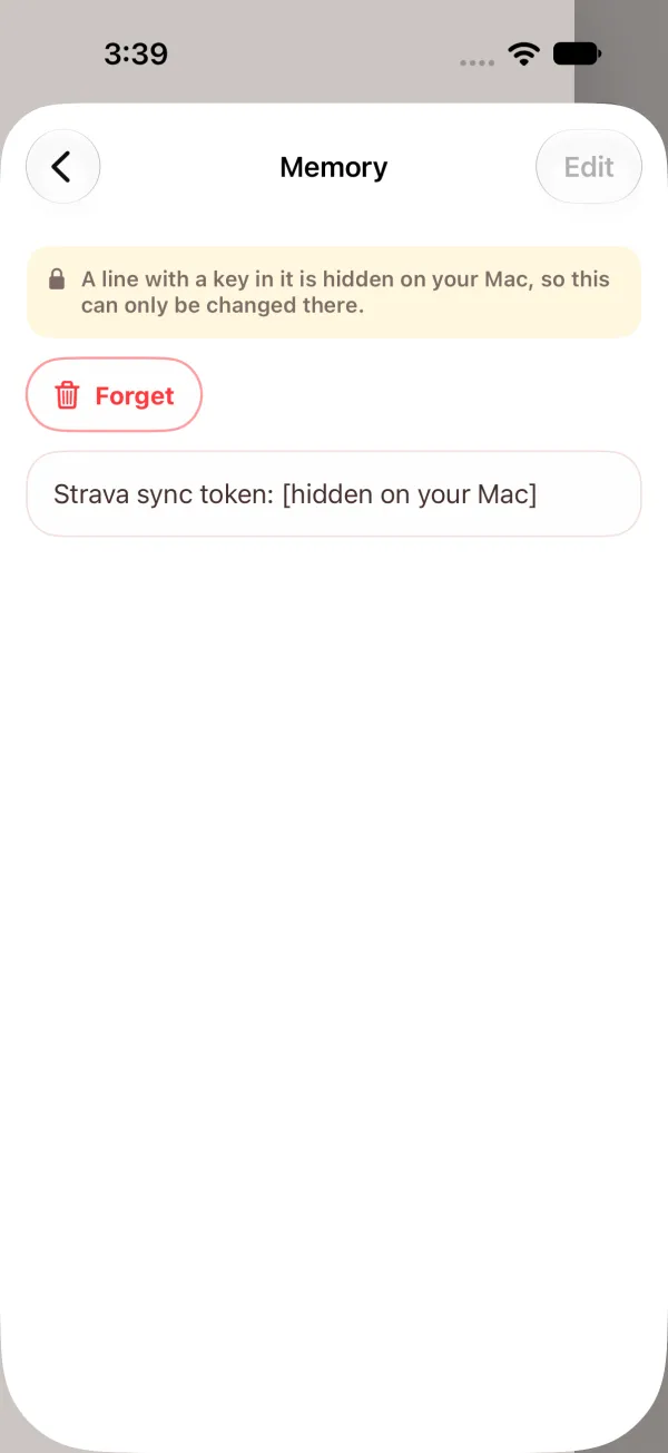 A memory with a key in it, shown as hidden on your Mac and read only