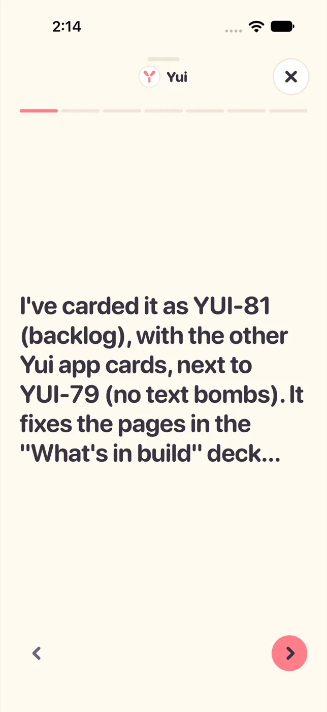 After at the largest text size: the first page's words still fit, no word broken