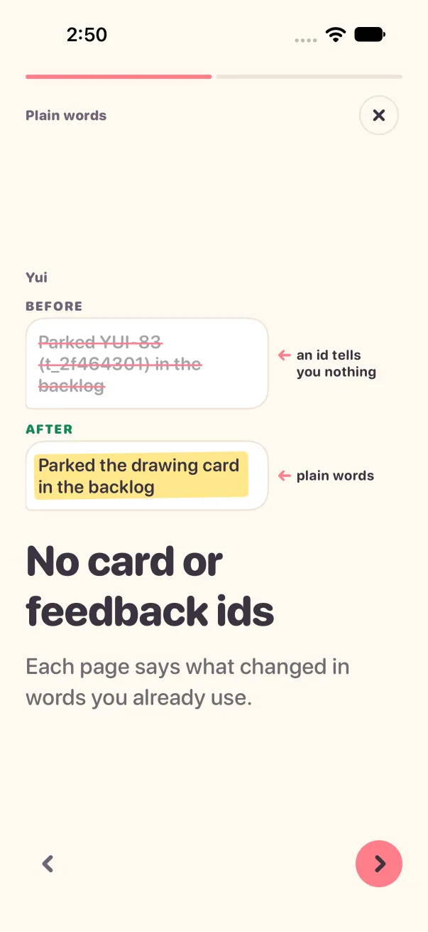The same page in light mode